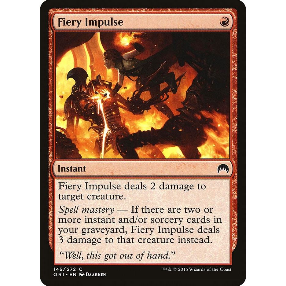 Image for Fiery Impulse (145) (ORI) - Magic: The Gathering