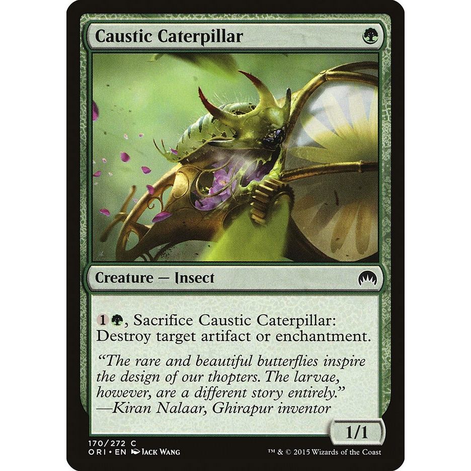 Image for Caustic Caterpillar (170) (ORI) - Magic: The Gathering