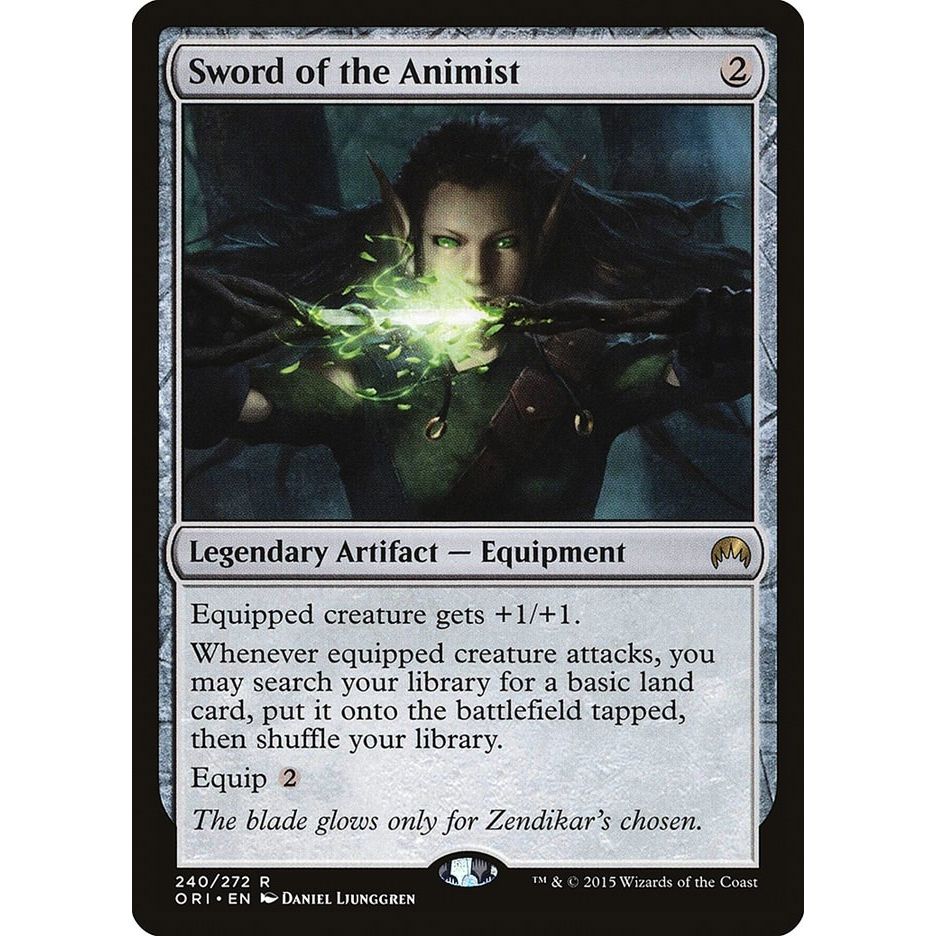 Image for Sword of the Animist (240) (ORI) - Magic: The Gathering