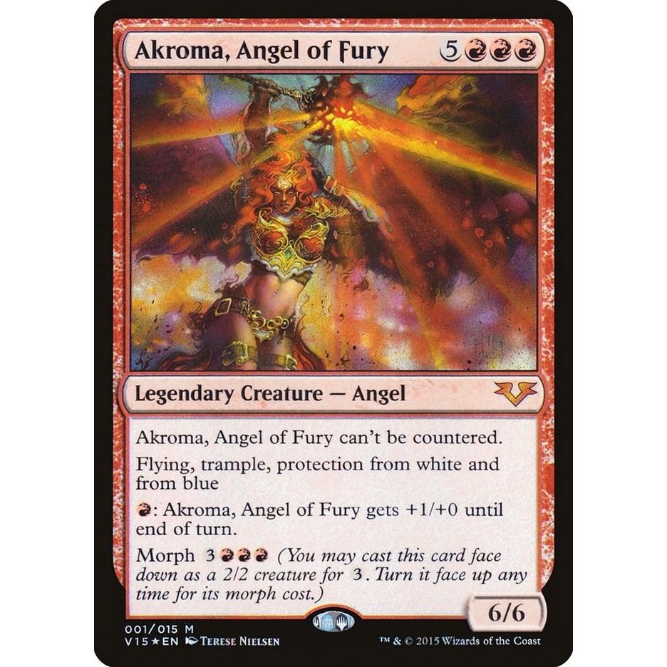 Image for Akroma, Angel of Fury (1) (V15) - Magic: The Gathering