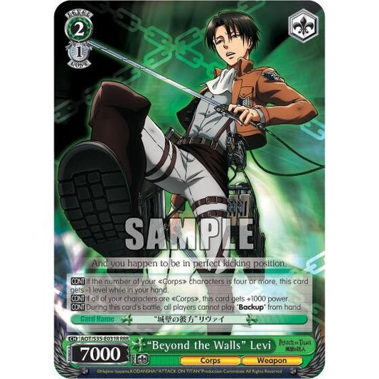 Image for "Beyond the Walls" Levi (RRR) (AOT/S35-E031R RRR) (AOT/S35) - Weiss Schwarz