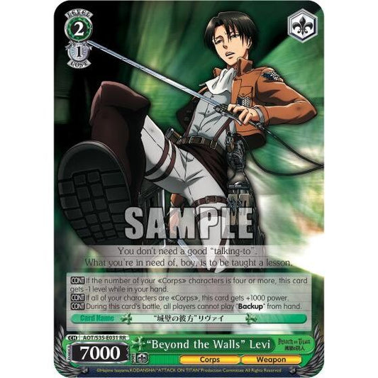 Image for "Beyond the Walls" Levi (AOT/S35-E031 RR) (AOT/S35) - Weiss Schwarz