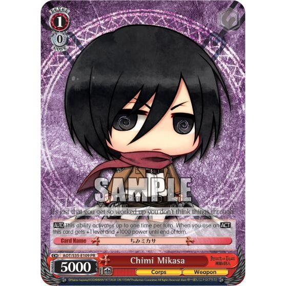 Image for Chimi Mikasa (AOT/S35-E109 PR) (AOT/S35) - Weiss Schwarz
