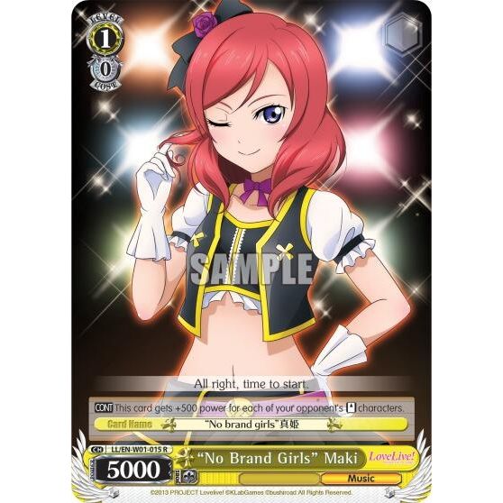 Image for "No Brand Girls" Maki (LL/EN-W01-015 R) (LL/EN-W01) - Weiss Schwarz