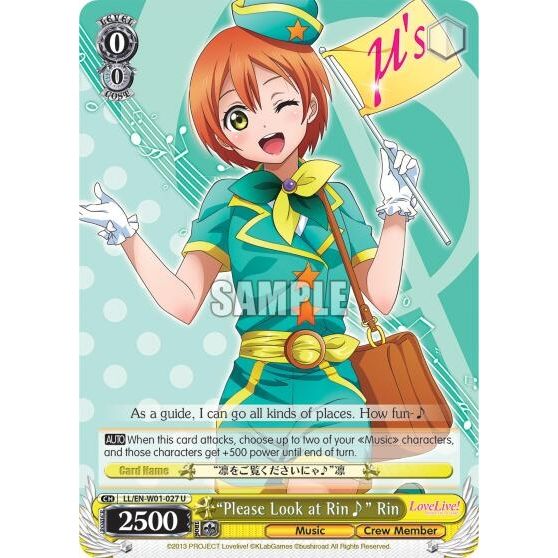 Image for "Please Look at Rin~" Rin (LL/EN-W01-027 U) (LL/EN-W01) - Weiss Schwarz
