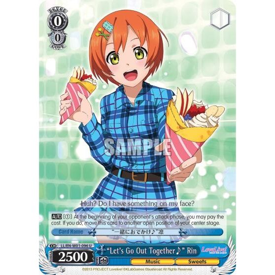 Image for "Let's Go Out Together~" Rin (LL/EN-W01-096 U) (LL/EN-W01) - Weiss Schwarz