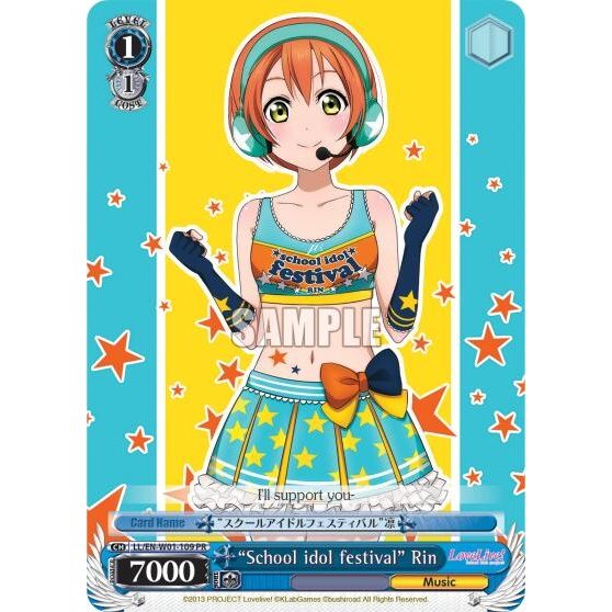 Image for "School idol festival" Rin (LL/EN-W01-109 PR) (LL/EN-W01) - Weiss Schwarz