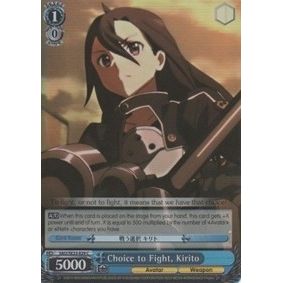 Image for Choice to Fight, Kirito (Parallel Foil) (SAO/SE23-E29 C) (SAO/SE23) - Weiss Schwarz