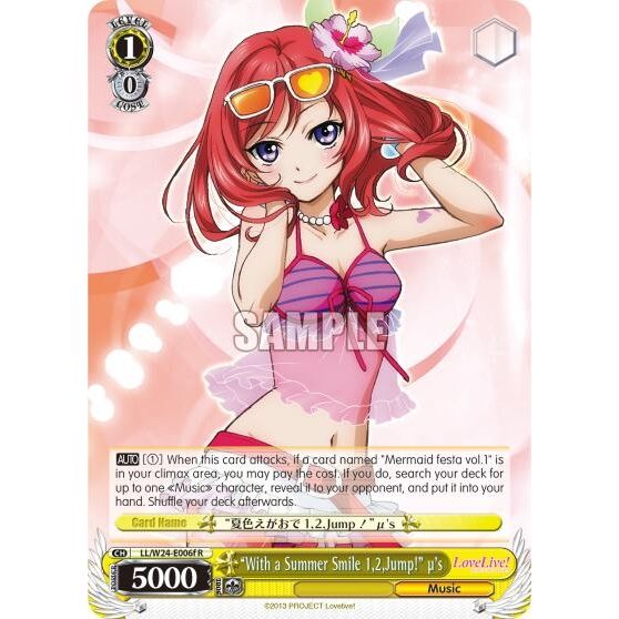 Image for "With a Summer Smile 1,2,Jump!" u's (F) (LL/W24-E006f R) (LL/W24) - Weiss Schwarz