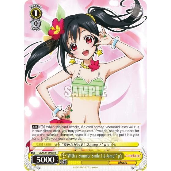 Image for "With a Summer Smile 1,2,Jump!" u's (I) (LL/W24-E006i R) (LL/W24) - Weiss Schwarz