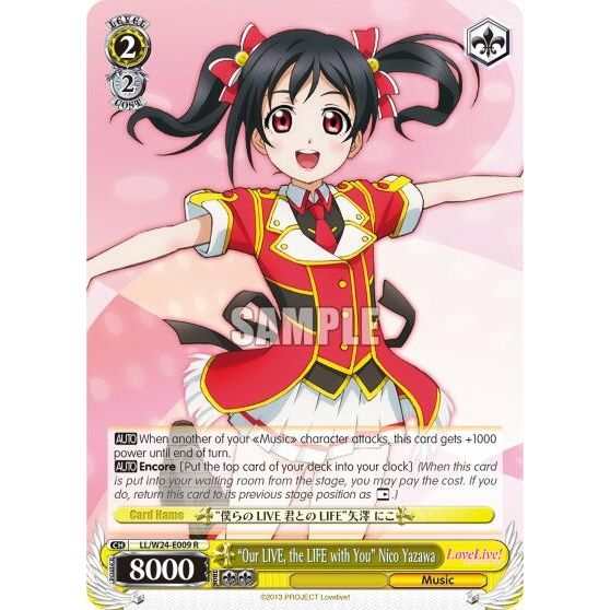 Image for "Our LIVE, the LIFE with You" Nico Yazawa (LL/W24-E009 R) (LL/W24) - Weiss Schwarz