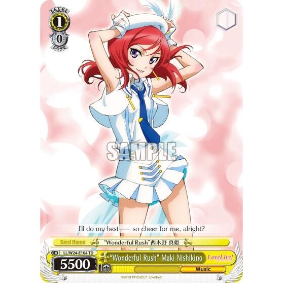 Image for "Wonderful Rush" Maki Nishikino (LL/W24-E104 TD) (LL/W24) - Weiss Schwarz