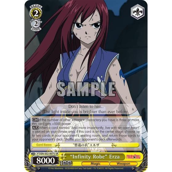 Image for "Infinity Robe" Erza (SR) (FT/EN-S02-007S SR) (FT/EN-S02) - Weiss Schwarz