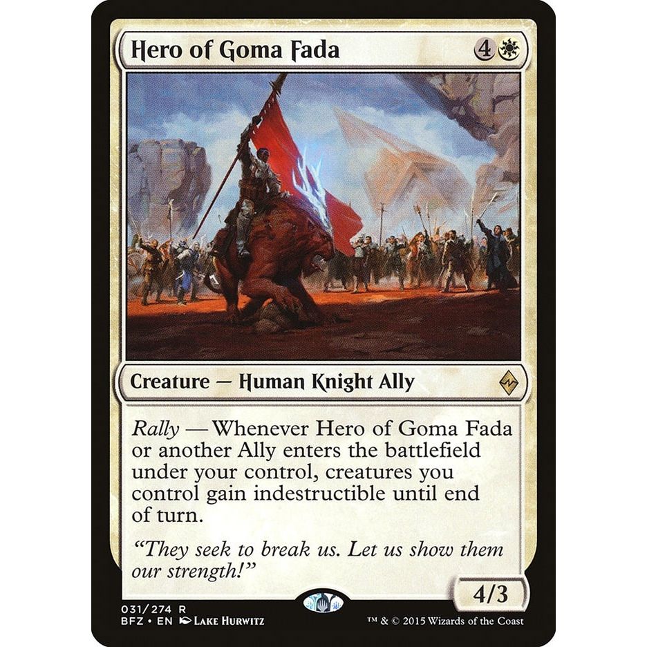 Image for Hero of Goma Fada (31) (BFZ) - Magic: The Gathering