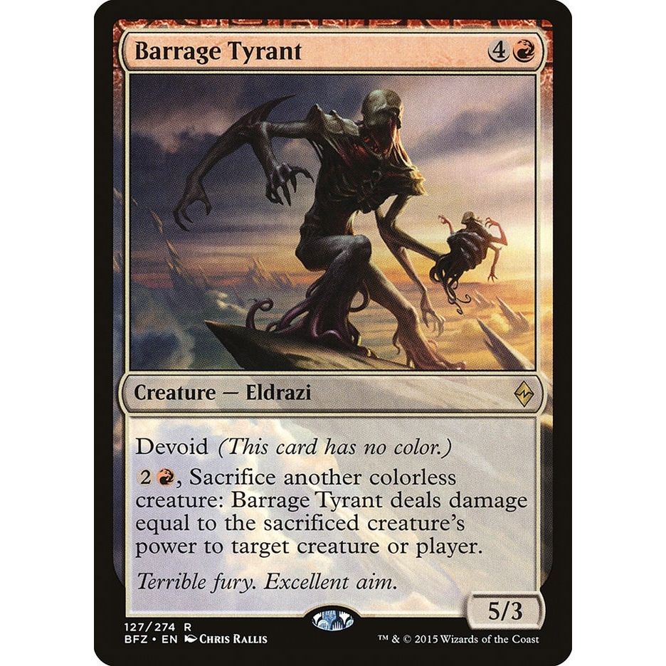 Image for Barrage Tyrant (127) (BFZ) - Magic: The Gathering
