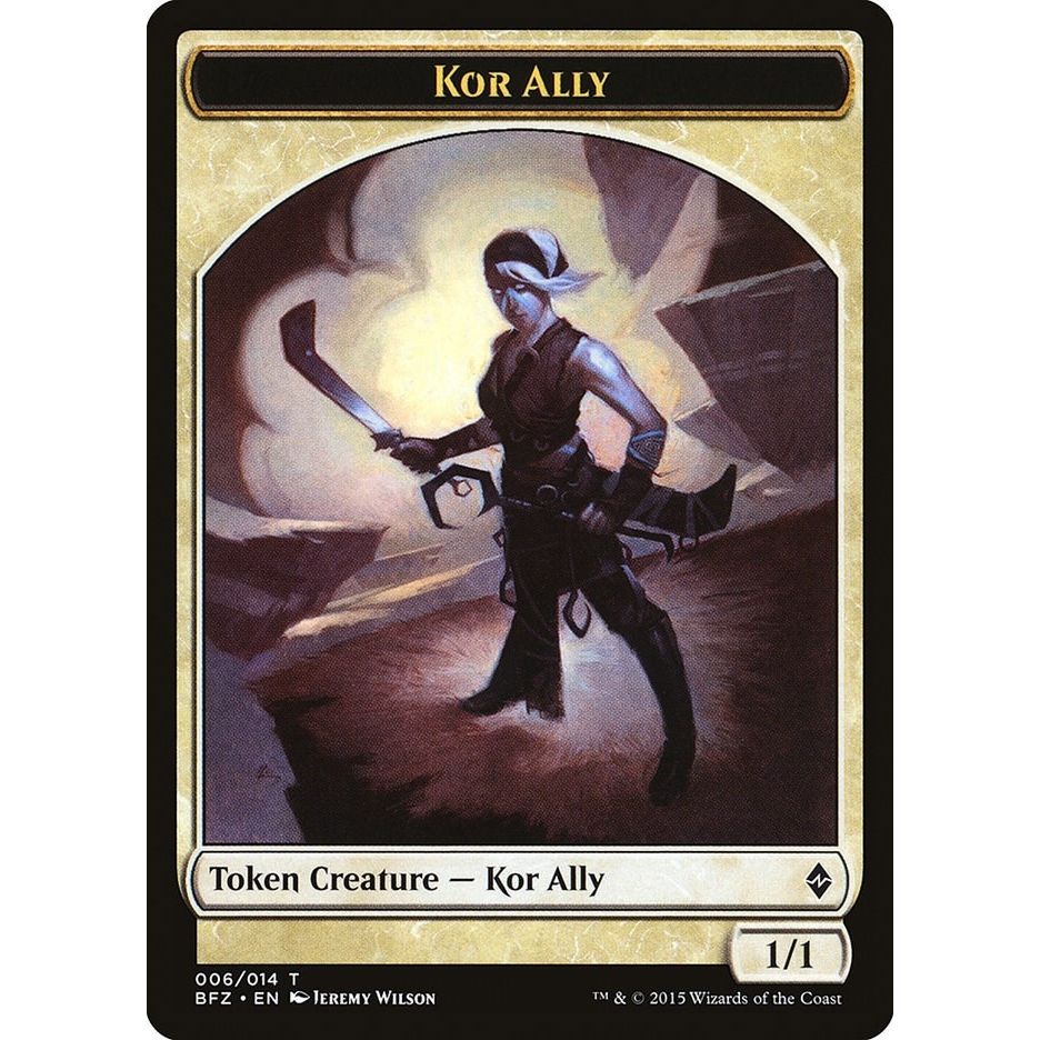 Image for Kor Ally Token (6) (BFZ) - Magic: The Gathering