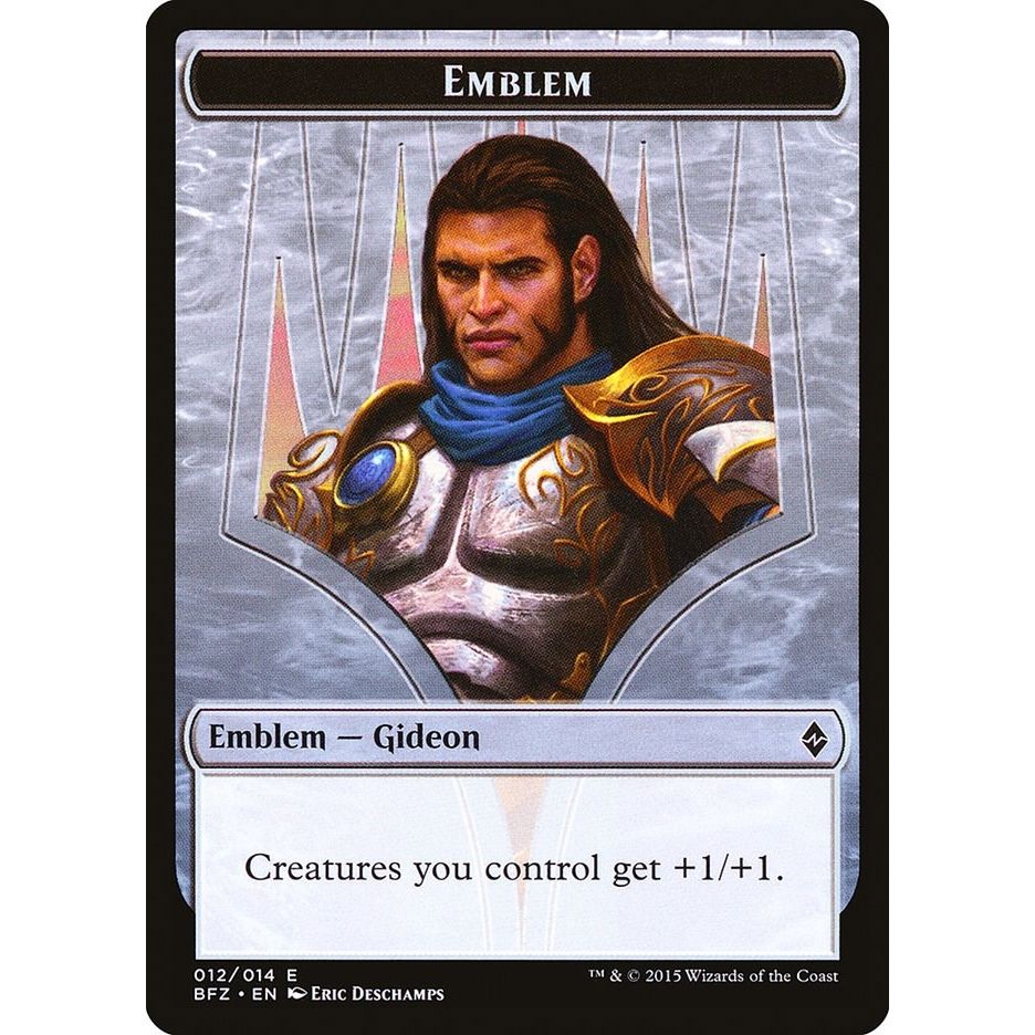 Image for Emblem - Gideon, Ally of Zendikar (12) (BFZ) - Magic: The Gathering