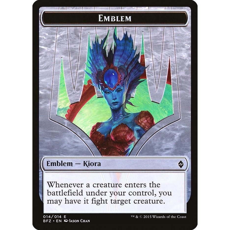 Image for Emblem - Kiora, Master of the Depths (14) (BFZ) - Magic: The Gathering