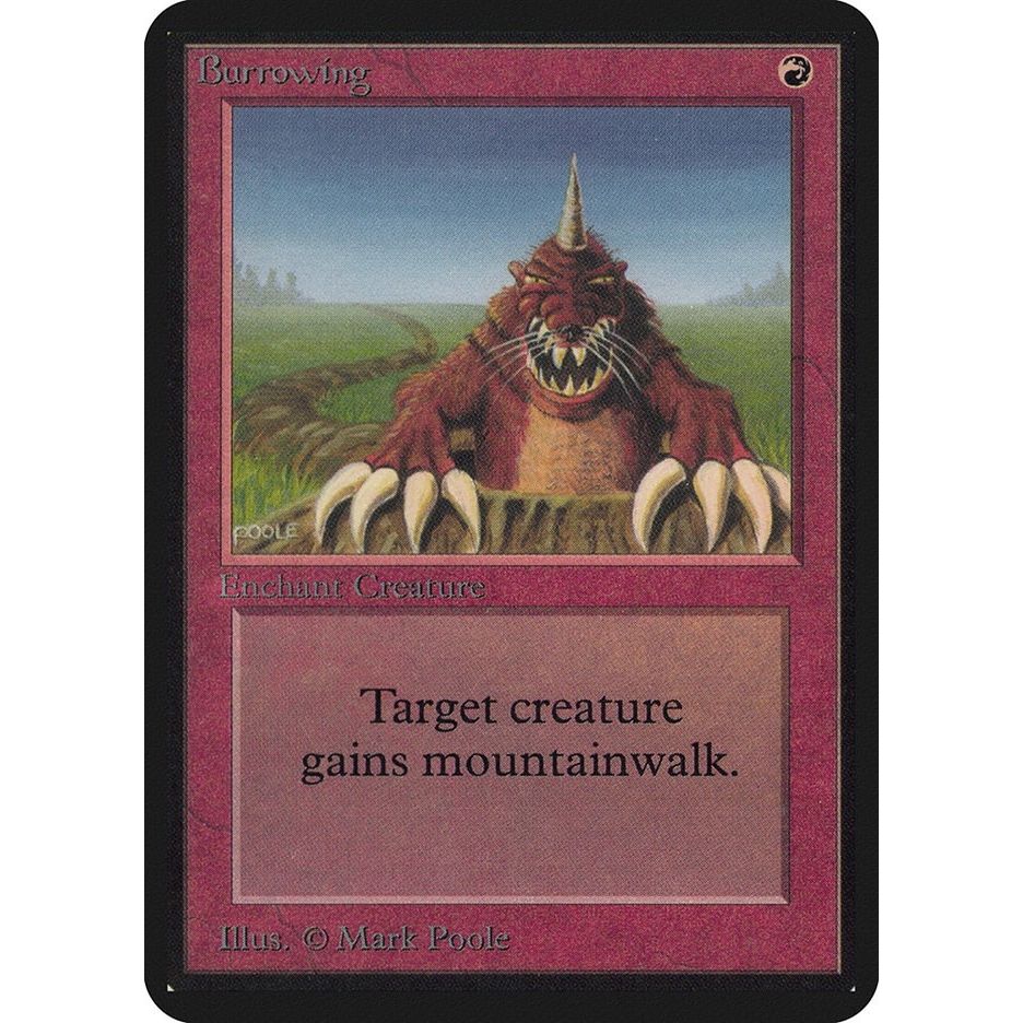 Image for Burrowing (LEA) - Magic: The Gathering