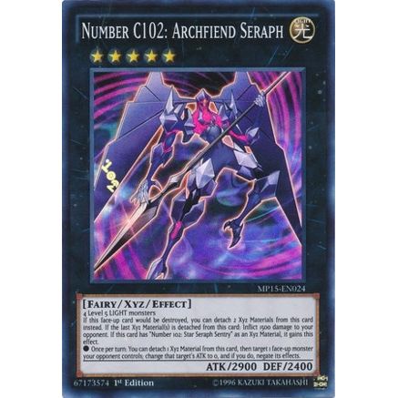 Image for Number C102: Archfiend Seraph (MP15-EN024) (MP15) - YuGiOh