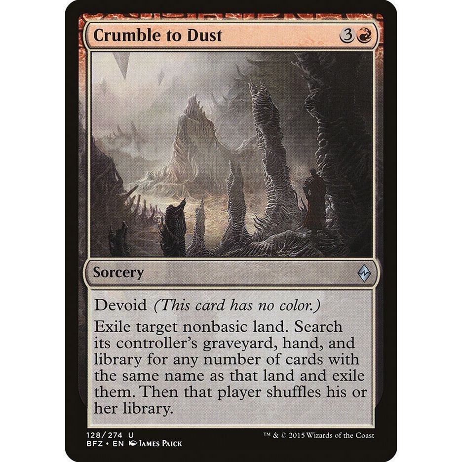Image for Crumble to Dust (128) (BFZ) - Magic: The Gathering