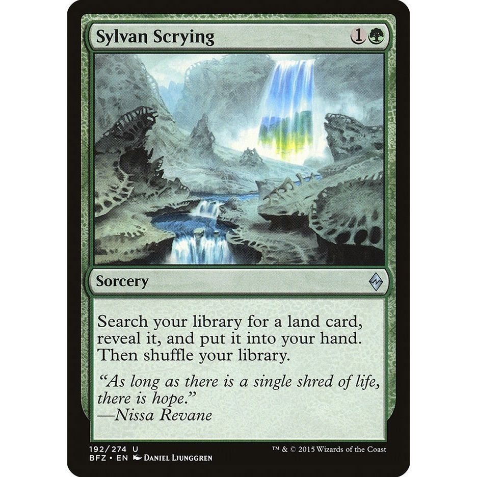 Image for Sylvan Scrying (192) (BFZ) - Magic: The Gathering