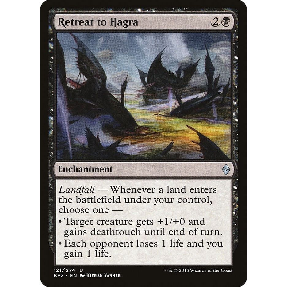 Image for Retreat to Hagra (121) (BFZ) - Magic: The Gathering