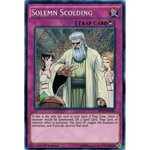 Image for Solemn Scolding (MP15-EN186) (MP15) - YuGiOh