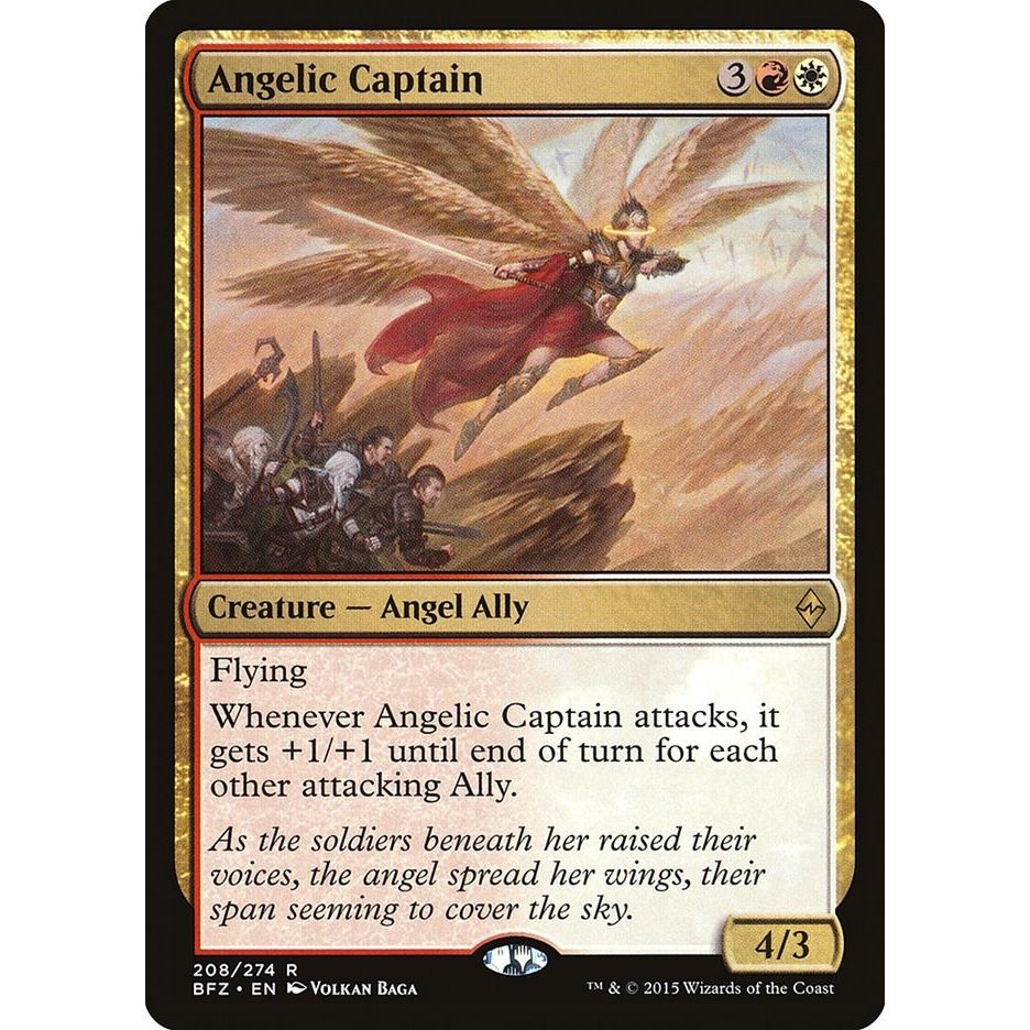 Image for Angelic Captain (208) (BFZ) - Magic: The Gathering