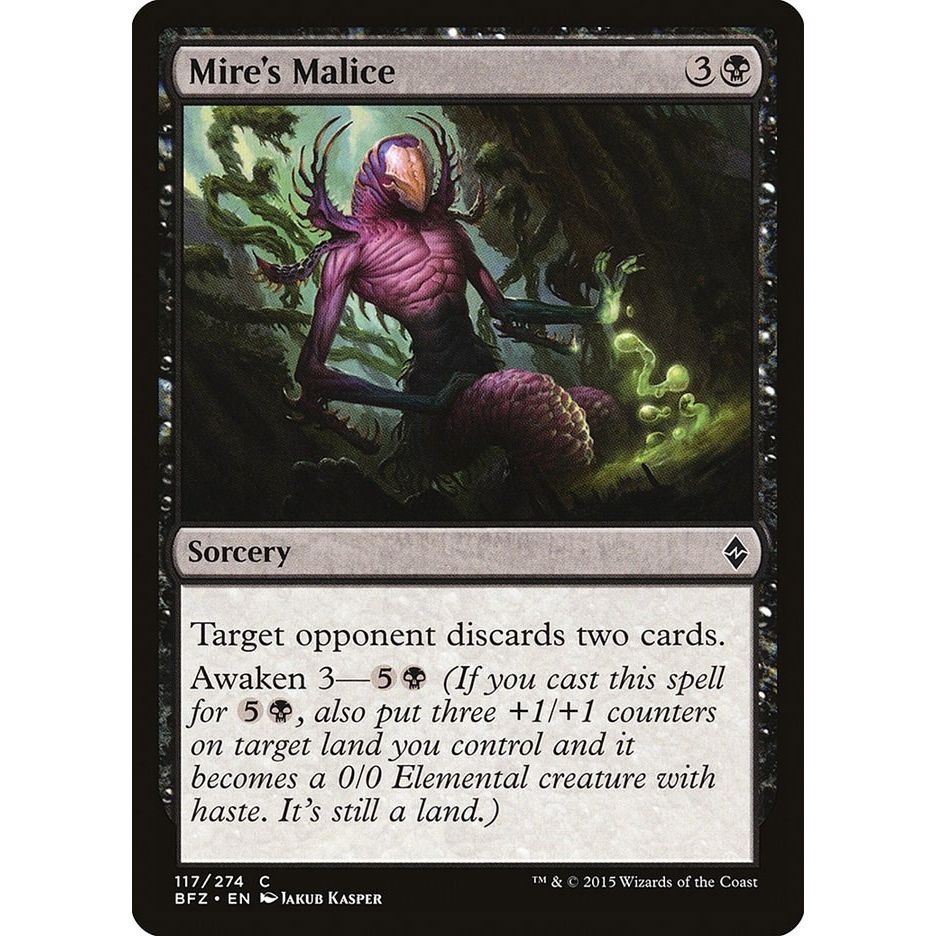 Image for Mire's Malice (117) (BFZ) - Magic: The Gathering