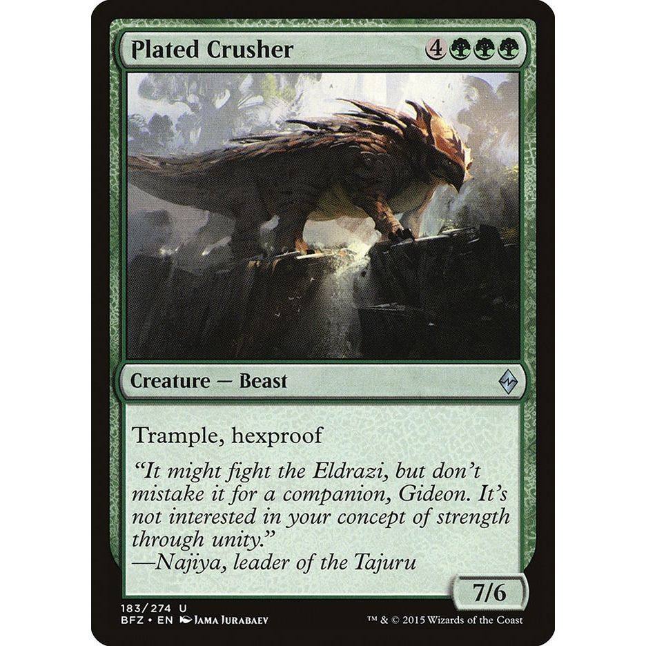 Image for Plated Crusher (183) (BFZ) - Magic: The Gathering