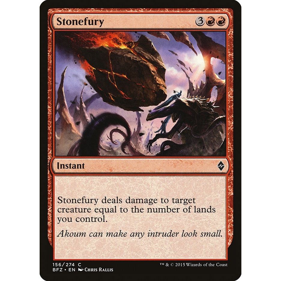 Image for Stonefury (156) (BFZ) - Magic: The Gathering