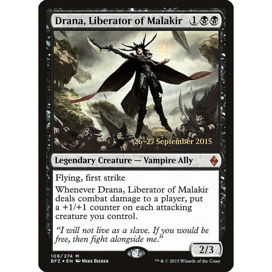 Image for Drana, Liberator of Malakir (109) (PRE) - Magic: The Gathering