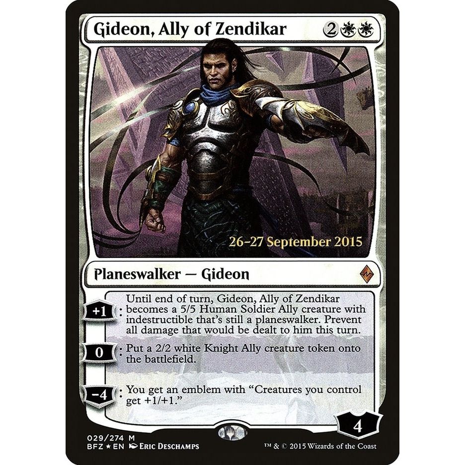 Image for Gideon, Ally of Zendikar (29) (PRE) - Magic: The Gathering