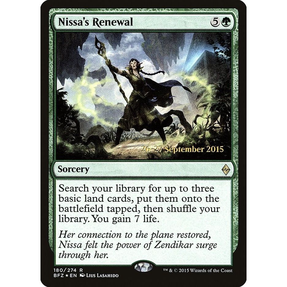 Image for Nissa's Renewal (180) (PRE) - Magic: The Gathering