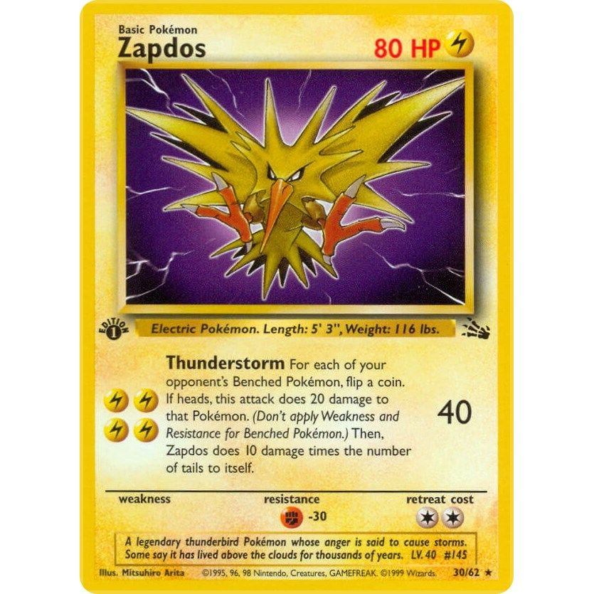 Image for Zapdos (30) (30/62) (FO) - Pokemon