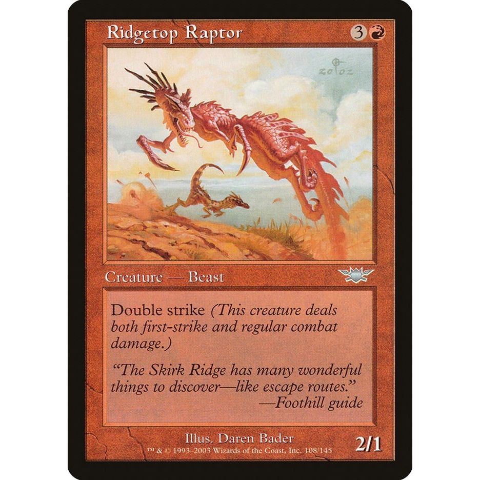 Image for Ridgetop Raptor (108) (LGN) - Magic: The Gathering