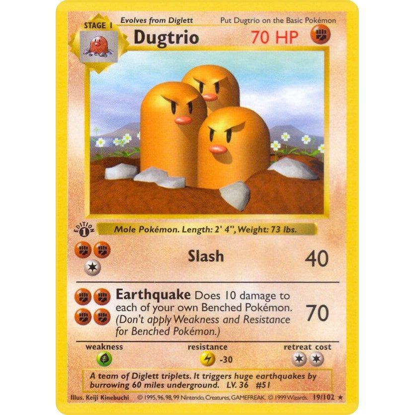 Image for Dugtrio (019/102) (BSS) - Pokemon