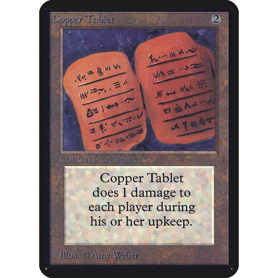 Image for Copper Tablet (LEA) - Magic: The Gathering