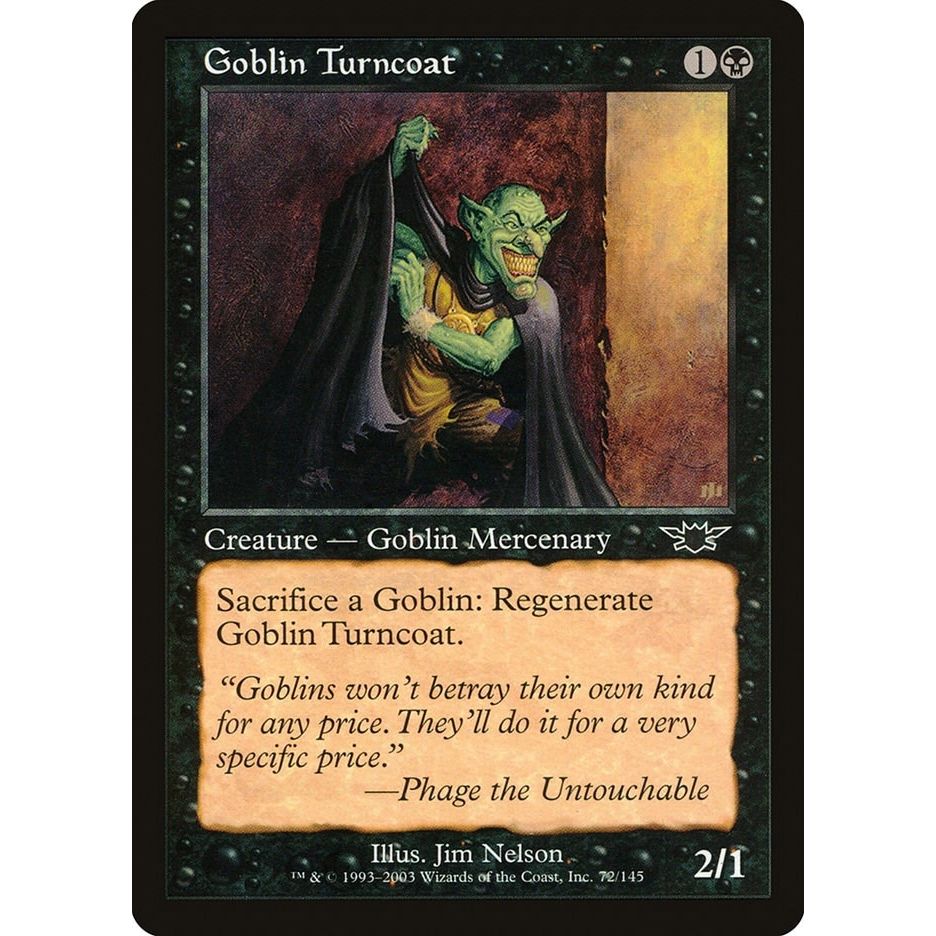 Image for Goblin Turncoat (72) (LGN) - Magic: The Gathering