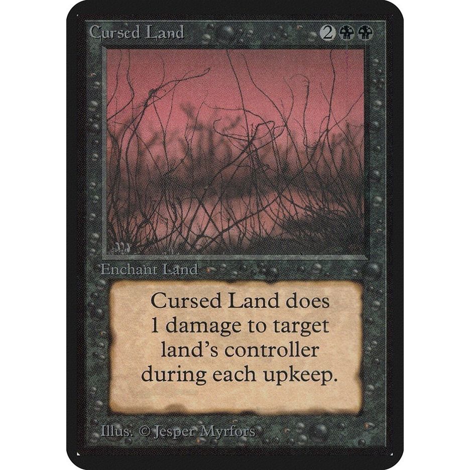 Image for Cursed Land (LEA) - Magic: The Gathering