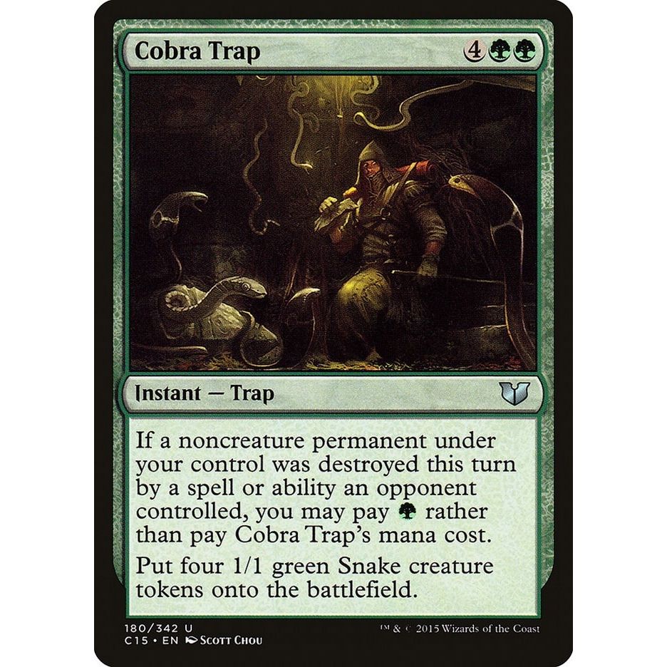 Image for Cobra Trap (180) (C15) - Magic: The Gathering
