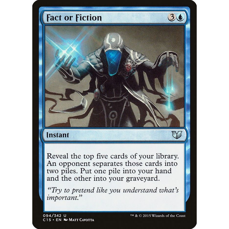 Image for Fact or Fiction (94) (C15) - Magic: The Gathering