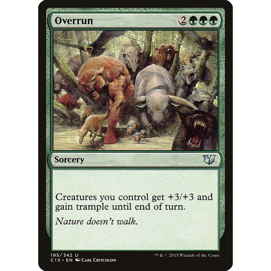 Image for Overrun (195) (C15) - Magic: The Gathering