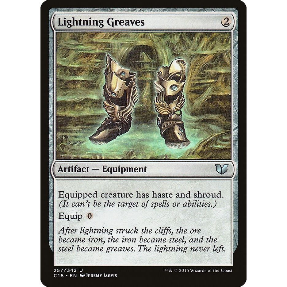 Image for Lightning Greaves (257) (C15) - Magic: The Gathering