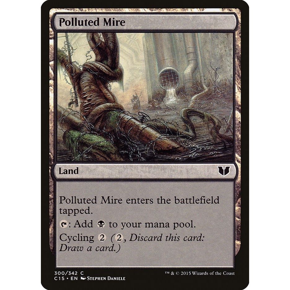 Image for Polluted Mire (300) (C15) - Magic: The Gathering