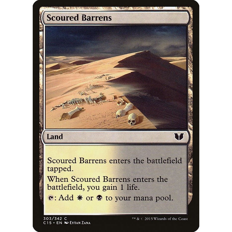 Image for Scoured Barrens (303) (C15) - Magic: The Gathering