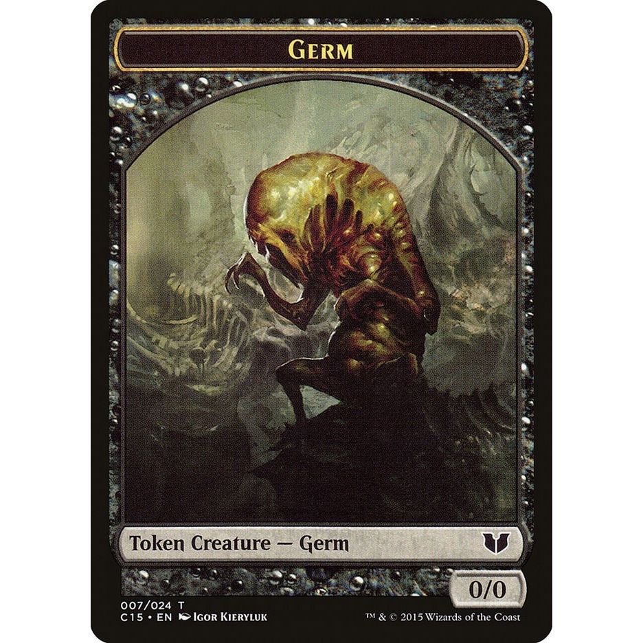Image for Germ // Zombie Double-Sided Token (7 // 8) (C15) - Magic: The Gathering