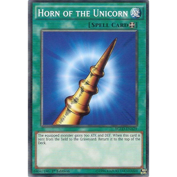 Image for Horn of the Unicorn (YGLD-ENA29) (YGLD) - YuGiOh