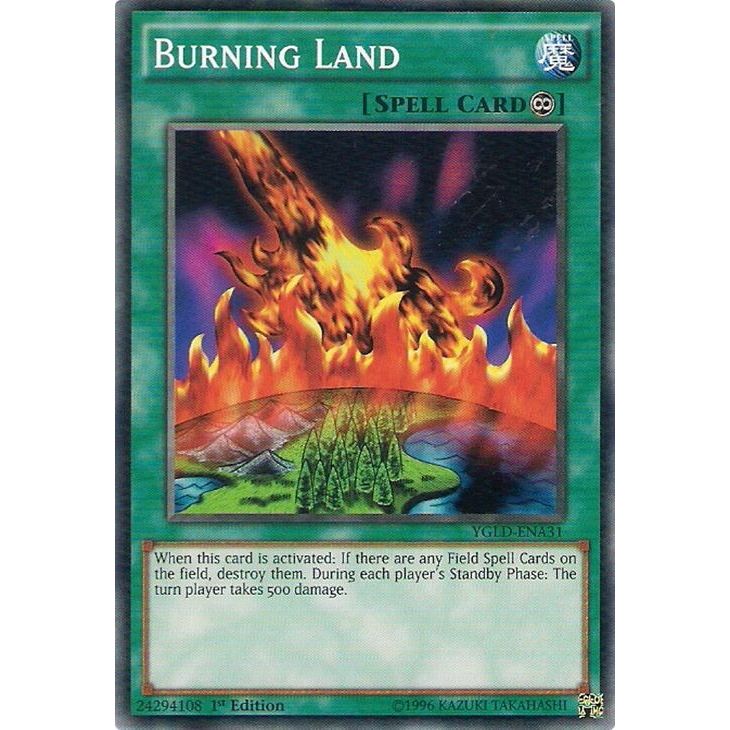 Image for Burning Land (YGLD-ENA31) (YGLD) - YuGiOh